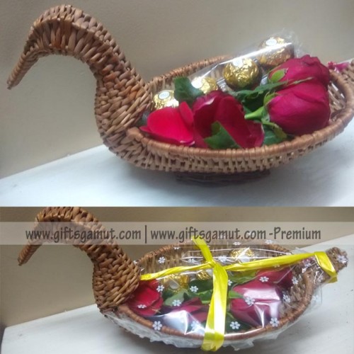 Send delicious chocolate gift basket to Bangalore, Free Delivery - redblooms