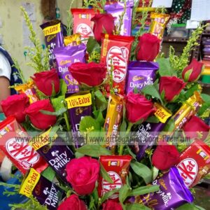 flower n chocolate basket